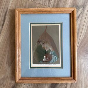 Handpainted Oil Painting Mother and Child Peepal Leaf Framed Art